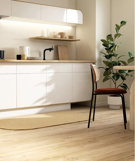 Kitchen light wood floors
